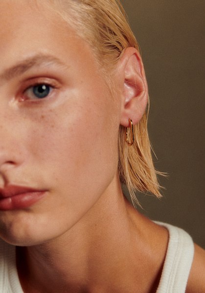 Ludovica ピアス - べっ甲ブラウン - アセテート - Sézane