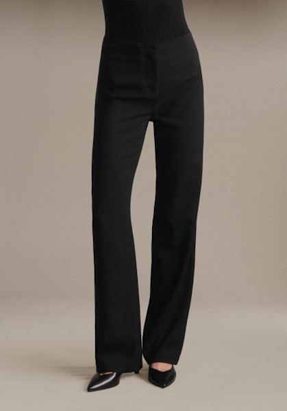 Matheo Trousers - Black - Viscose ECOVERO™ LENZING™ - Sézane