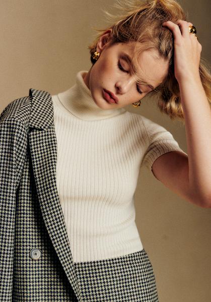Claudio Jumper - Beige - Merino Wool - Sézane