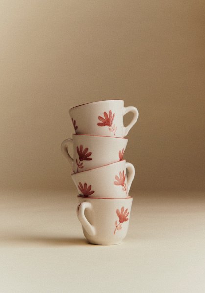 Florence Girod - Set of 4 cups - Mixed Earth - Sézane