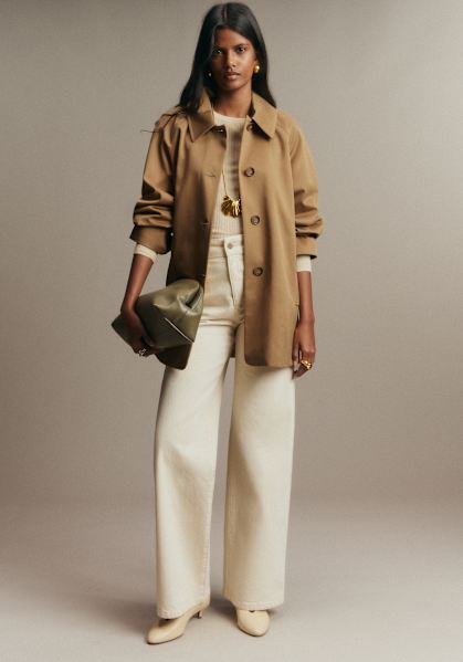 Bobby Jacket - Camel - Organic cotton - organic textile - Sézane