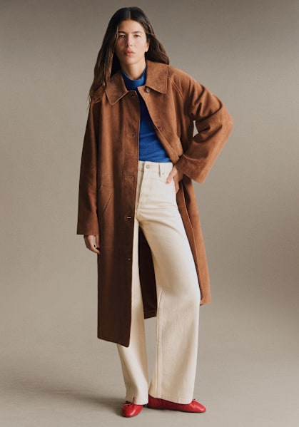 Clyde Coat - Camel - Organic Cotton - Sézane