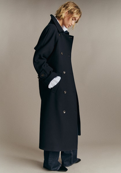 Bobby Jacket - Navy - Organic cotton - organic textile - Sézane