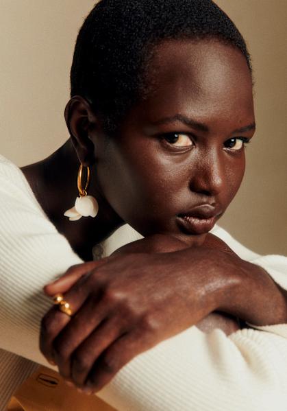 Ludovica ピアス - べっ甲ブラウン - アセテート - Sézane