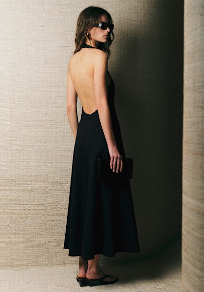 Pearly Dress - Black - Linen - Sézane