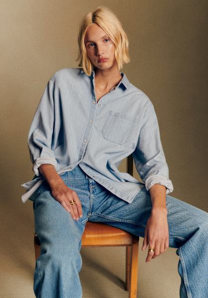 SEZANE ネイビージャケット SEZANE ネイビージャケット Sezane Navy Blue Jacket