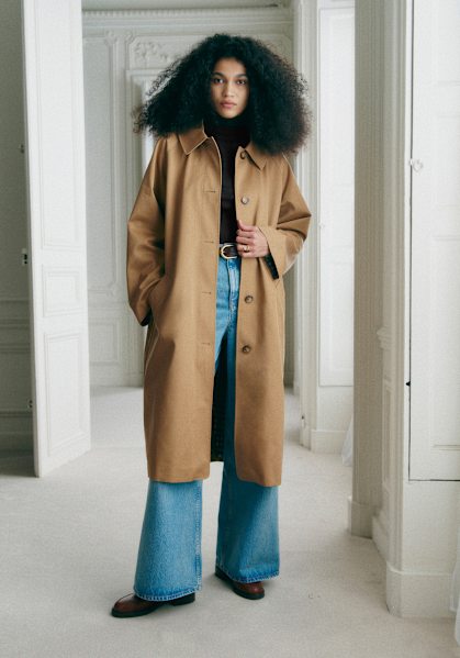 SEZANE CARTERジャケット Carter Jacket - Light Beige - Organic cotton - organic