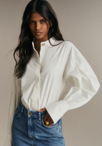 Joris Shirt - Ecru - Organic Cotton - Sézane