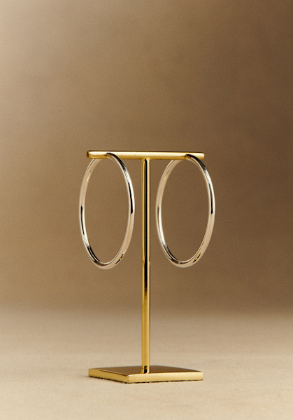 Eva Medium Hoops - Silver - Silver - Sézane