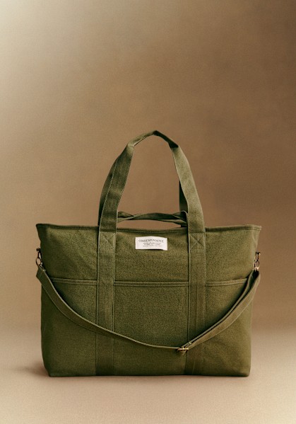 ミニトートバッグ - グリーン チャンス - コットン - Sézane