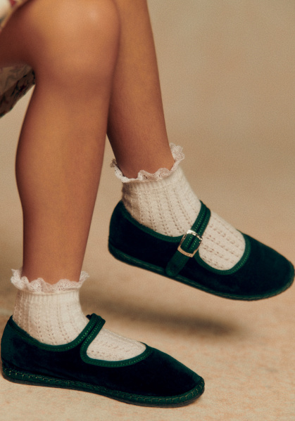 Sézane バレリーナ - VIBI VENEZIA バレリーナ - Vibi Venezia - ブルー - コットンベルベット - Sézane