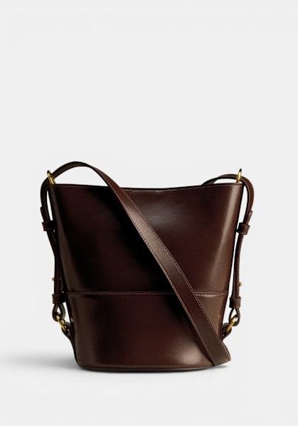 Gary Maxi Bag - Glossy Chocolate - Smooth cowhide leather - Sézane