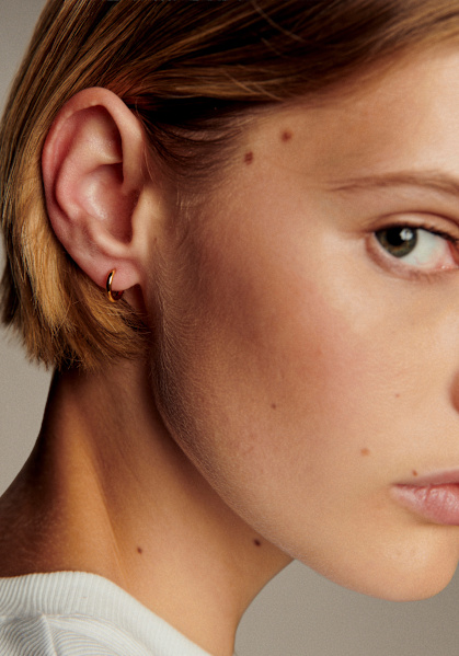 Eva Medium Hoops - Silver - Silver - Sézane
