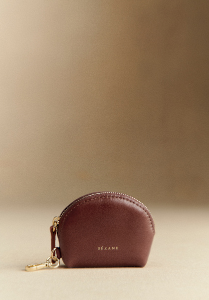 Sacha Coin Purse - Black Crocodile Print - Sézane