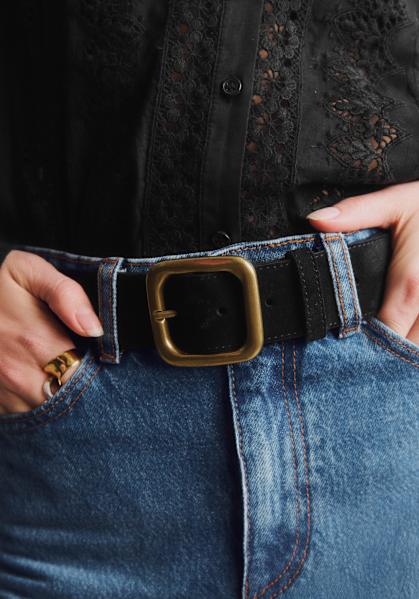 Noah Keychain - Vintage Black - Bovine leather - Sézane