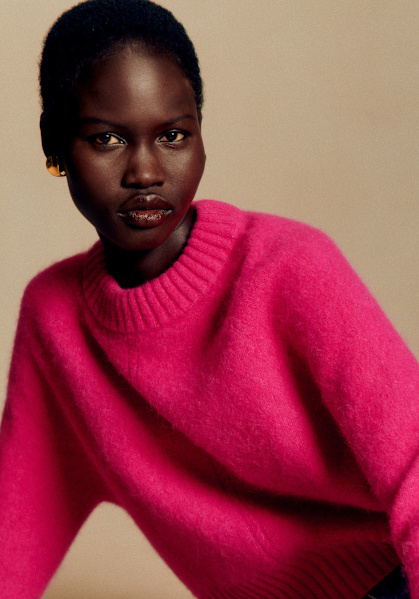 Ellis Sweater - Rosewood - Baby Alpaca - Sézane