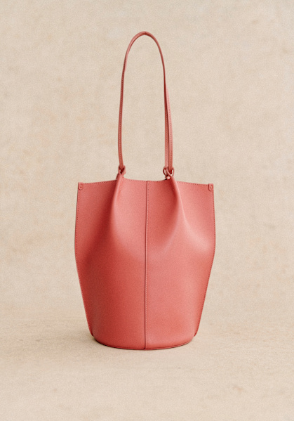美品Sezane ROMIEバッグ スムースサンドストーン