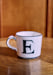 Letter E - Zwart