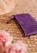 Violet Embossed Leather