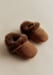 Hiro Booties - Mocha Suede - Shearling lambskin - Octobre Éditions