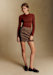 Pied de poule Multicolor rosso