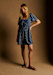 Stampa Piccoli Fiori Blu Navy