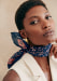 Fiori vintage sfondo blu navy