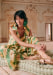 Ecru/Green Jacquard