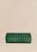 Bright green leather raffia