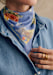 Blumenmuster Blau