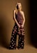 Ecru Polka Dots on Chocolate Print