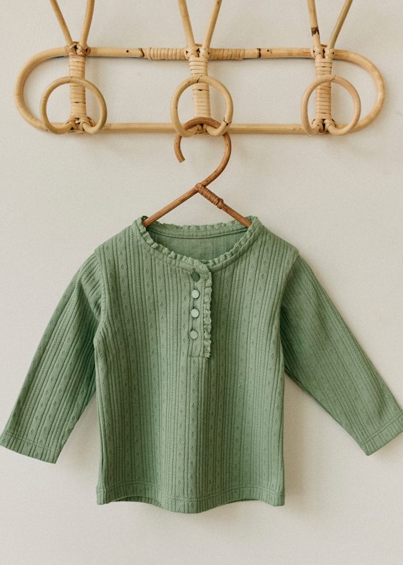 Camiseta Emma Rosa té Algodón ecológico textiles ecológicos Sézane