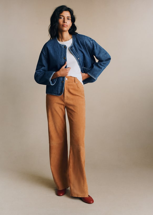 Freddy Jacket - Denim Blue - Organic cotton - organic textile - Sézane