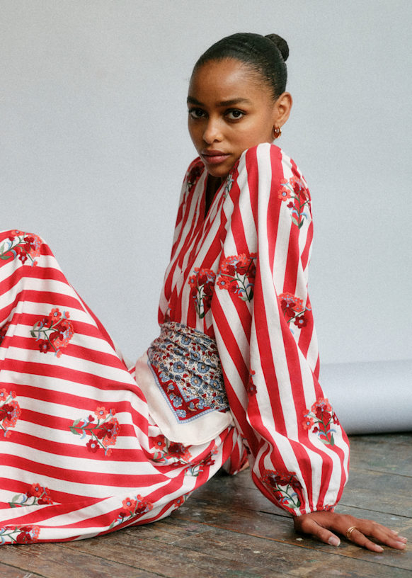 Louise Dress - Pink - Organic Cotton - Sézane