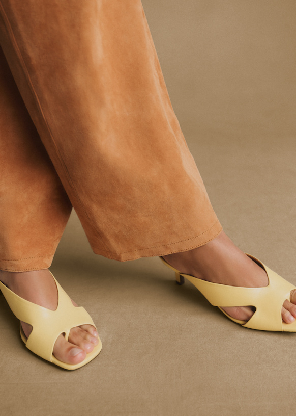 Ingrid Mule - Yellow Vintage - Goat Leather - Sézane
