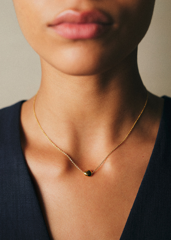Theo Necklace - Gold - Majority recycled brass - Sézane