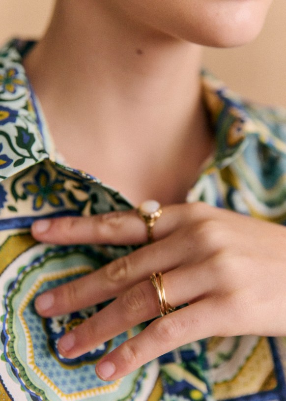 Bague Chiara Dore Laiton Sezane