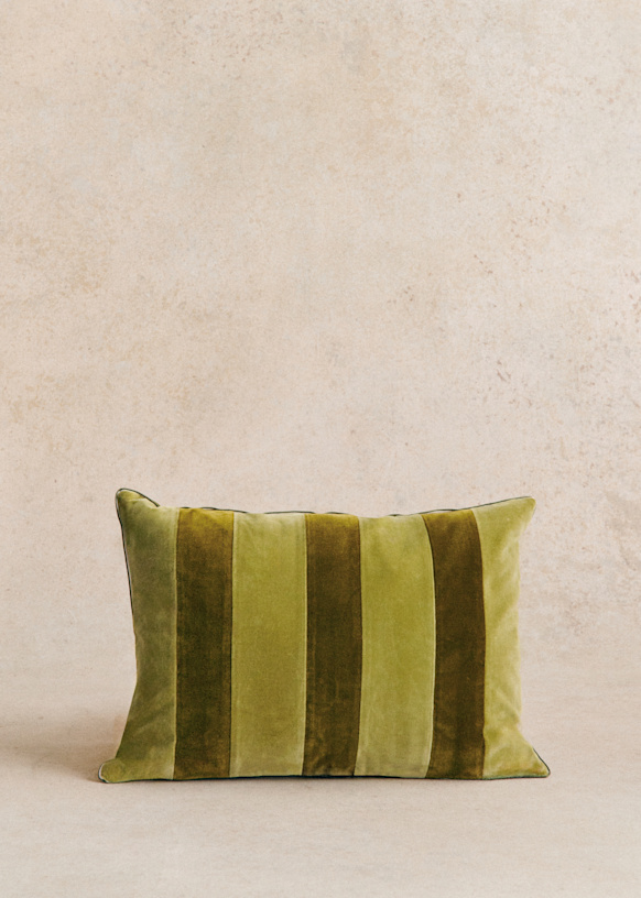 Custom Khaki Soft Velvet Cotton Blend Cushion Cover – Any Size/Shape – Handmade