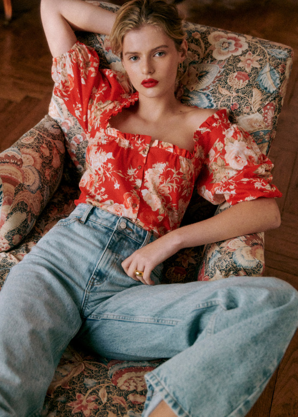 Kellia Shirt - Los Angeles Print - Organic cotton - organic
