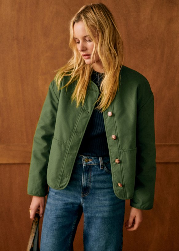 Freddy ジャケット - グリーン チャンス - オーガニックコットン - Sézane