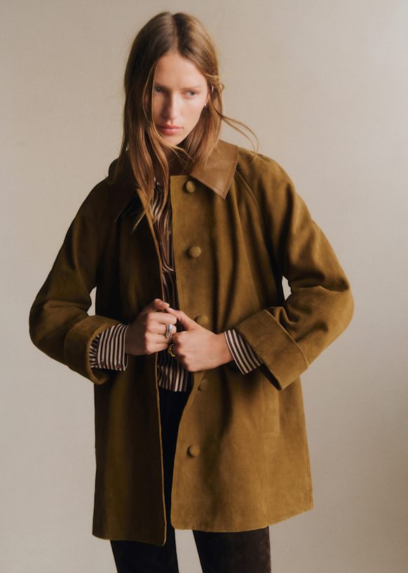 Carter Jacket - Camel - Organic cotton - organic textile - Sézane