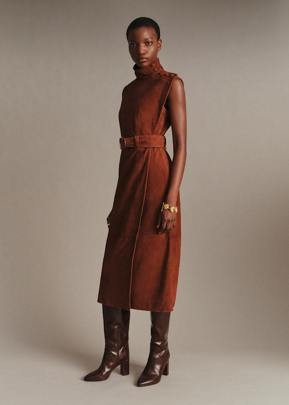 brown semi dress Anine - - Goat leather Bundle:4 pack Waist 74–120 straw Womens Black Maxi Dresses