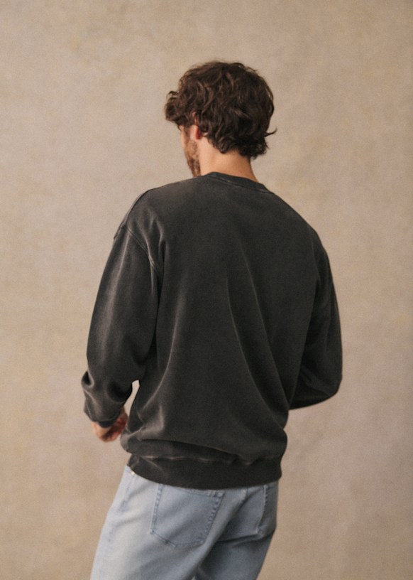 Boxy Sweatshirt - Faded green - Cotton - Octobre Éditions Boxy Sweatshirt - Faded green - Cotton - Octobre Éditions