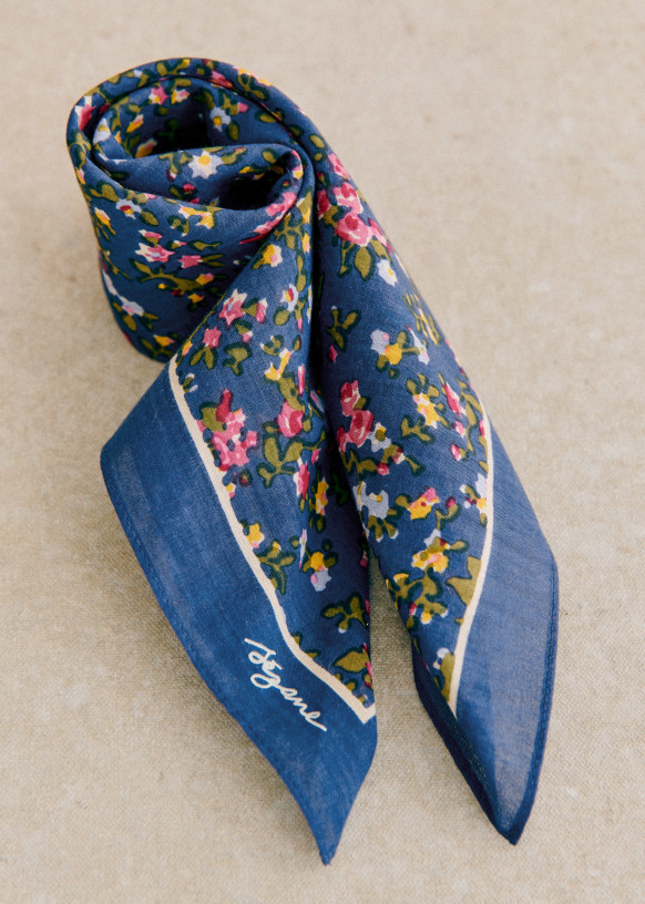 Navy cotton discount scarf