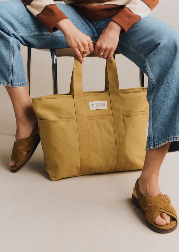 Weekday Tote bag - Denim - Cotton - Sézane