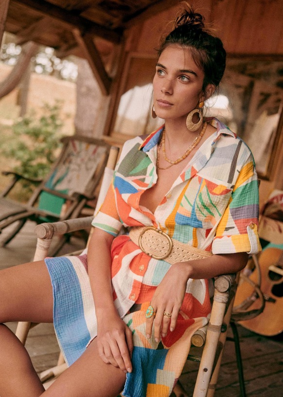 Sofia Dress - Sézane x G.Kero - Many people - Organic Cotton - Sézane