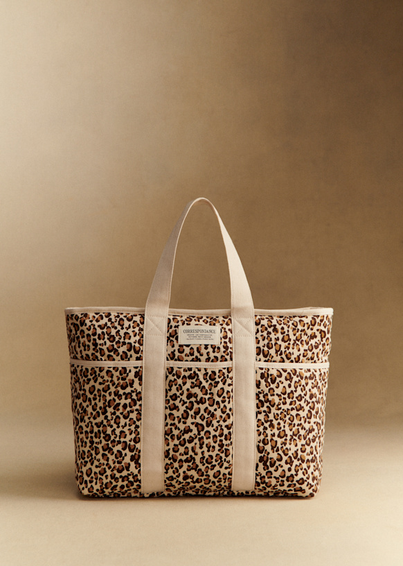 ウィークデイショッピングバッグ - ゴールド - コットン - Sézane