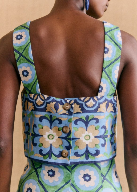 Marga Top - Sézane x Momonì - Rimini - Linen - Sézane