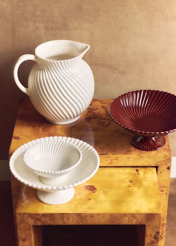Torsade Pitcher - Mocha - Ceramic - Sézane