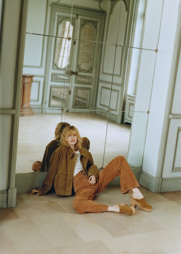 Théodore Jacket - Bronze - Goat leather - Sézane